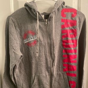 Knights Apparel, Jackets & Coats, University Of Louisville Cardinals  Womens Redblack Zip Up Polyester Jac